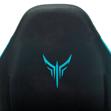 Игровое компьютерное кресло Knight Neon, черный/голубой