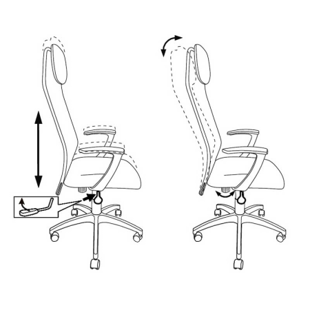 Кресло компьютерное Бюрократ KB-8/BLACK, черный