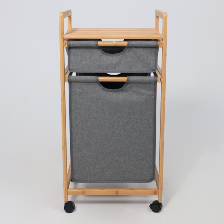 Стойка для белья LAVENDER бамбук + серый