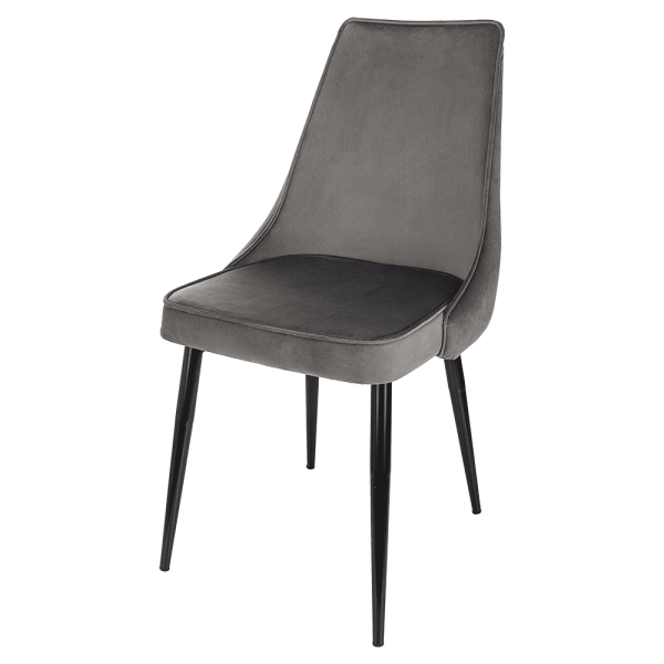 Стул Бюрократ "CH-K4_2", ткань, темно-серый, металл, комплект 2 штуки