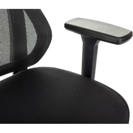 Кресло компьютерное Бюрократ MC-412N-H, сетка/ткань, черный