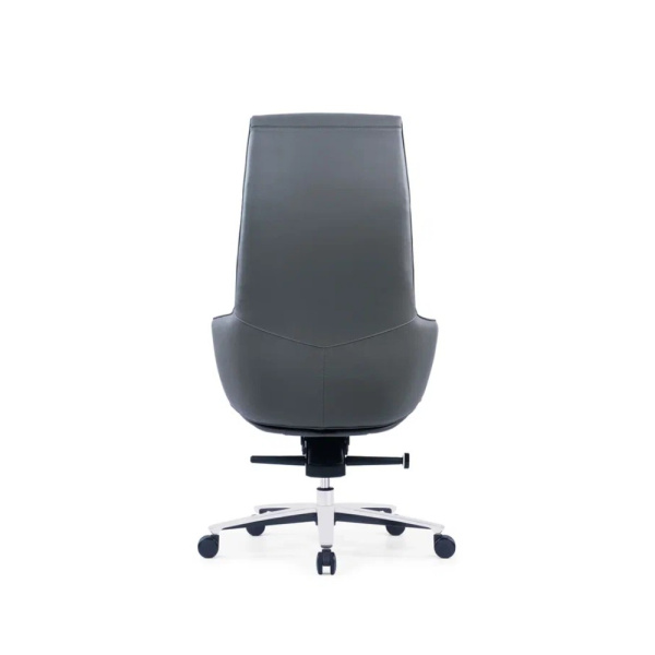 Кресло компьютерное SitZone CH-500A, кожа, алюминий, черный