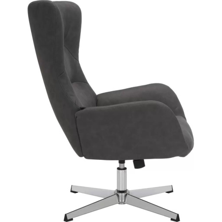 Кресло мягкое EVERPROF Apple, ткань, темно-серый