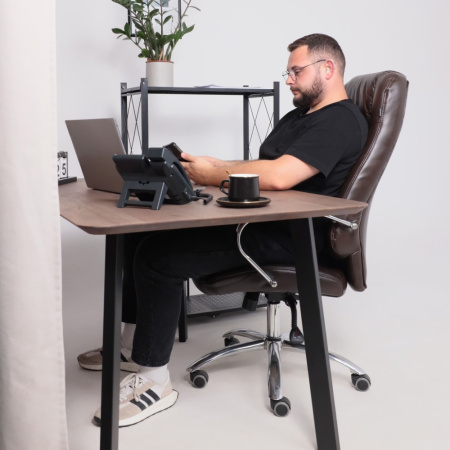 Кресло компьютерное AksHome KING A, темно-коричневый Кресло компьютерное AksHome KING A, темно-коричневый