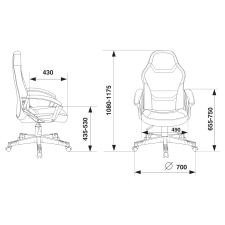 Игровое компьютерное кресло Бюрократ Zombie 10, черный/красный Игровое компьютерное кресло Бюрократ Zombie 10, черный/красный
