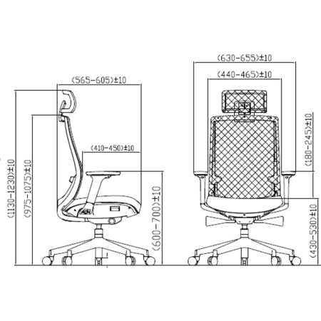 Кресло для руководителя SitZone "CH-312А", ткань, пластик, черный