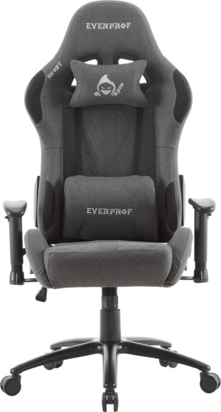 Кресло игровое EVERPROF Ghost ткань, серый, крестов. металл