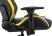 Кресло игровое Бюрократ Knight Thunder 5X, экокожа, черный, желтый