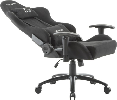 Кресло игровое EVERPROF Ghost ткань, черный, крестов. металл