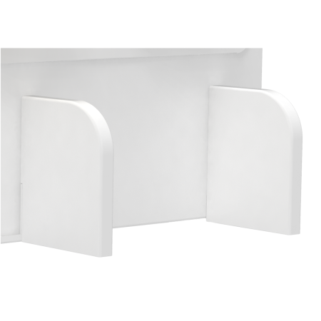 Полка Ergosmart Wooden Space, 1150х382 мм, с подставкой для книг