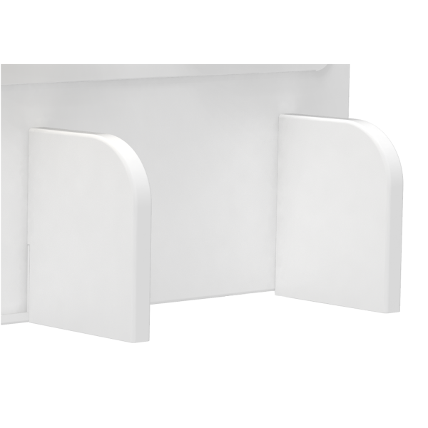 Полка Ergosmart Wooden Space S, 1000х382 мм, с подставкой для книг