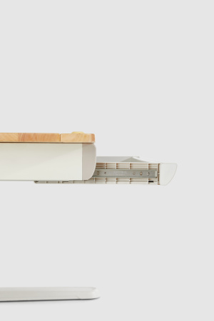 Стол Ergosmart регулируемый Galleon, 1200х700х(520-760) мм, гевея, с книжной полкой