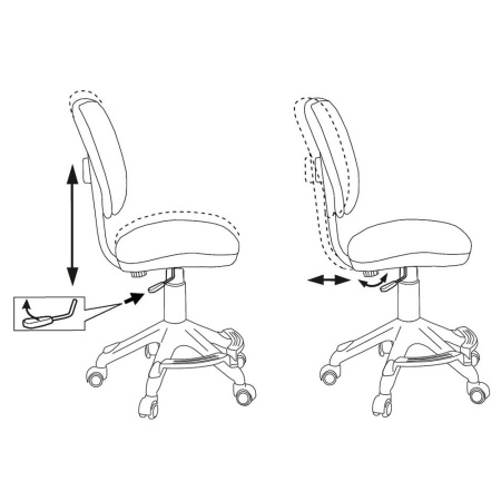 Детское компьютерное кресло Бюрократ CH-W204/F, мультиколор маскарад