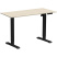 Стол с электроприводом WellDesk Basic 1300x675х18, черный, сосна аланд полярная