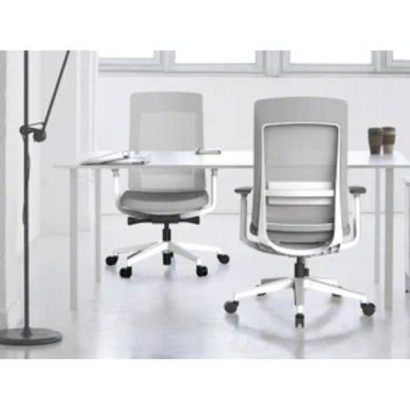 Кресло компьютерное SitZone E-VL002A, сетка, ткань, пластик, черный