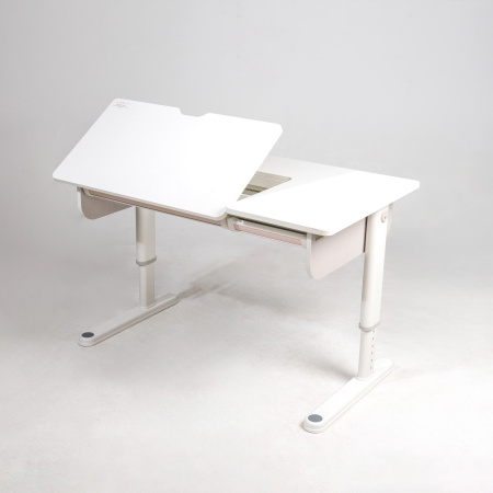 Комплект Ergosmart ученический Caravel: стол регулируемый Caravel, полка с подставкой для книг Wooden space