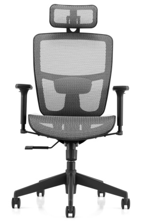 Кресло компьютерное EVERPROF Dublin сетка, серый, крестов. пластик