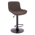 Стул барный EVERPROF Grace Black ткань, темно-коричневый