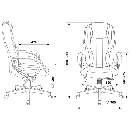 Игровое компьютерное кресло Zombie 9, черный/красный Игровое компьютерное кресло Zombie 9, черный/красный