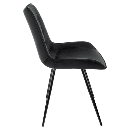 Стул Бюрократ "CH-K2_4", ткань, черный, металл, комплект 4 штуки