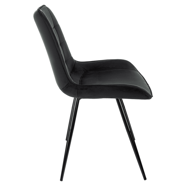 Стул Бюрократ "CH-K2_4", ткань, черный, металл, комплект 4 штуки