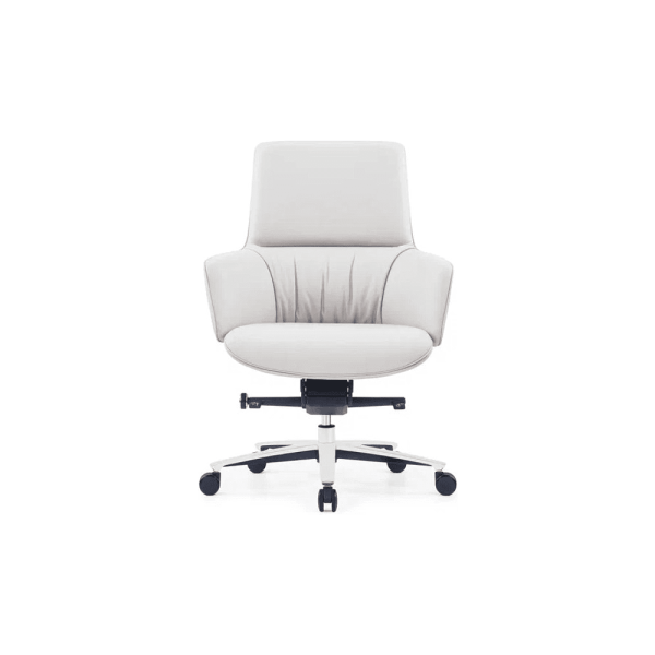 Кресло для руководителя SitZone CH-500B, кожа, алюминий, белый, -30%