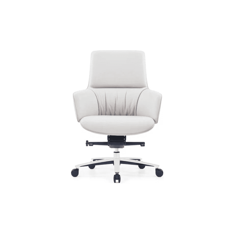 Кресло для руководителя SitZone CH-500B, кожа, алюминий, белый, -30%