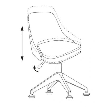 Кресло "Бюрократ CH-340GLZ", ткань, синий, каркас пластик, корпус серый