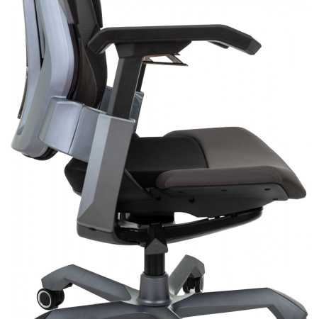 Кресло игровое Knight Aero, ткань, пластик, черный Кресло игровое Knight Aero, ткань, пластик, черный