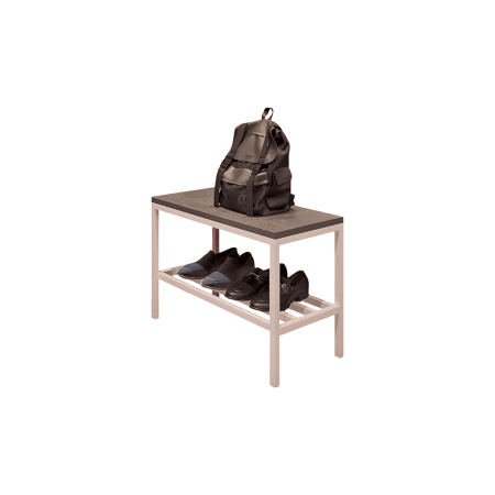 Обувница ALLERD 1 RION, белый муар, Бетон