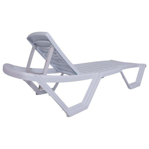 Шезлонг Элластик, пластик, белый Шезлонг Элластик, пластик, белый
