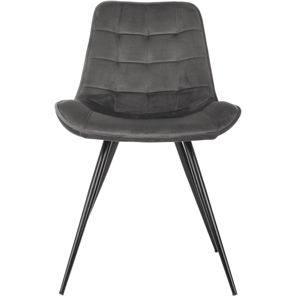 Стул Бюрократ "CH-K2_2", ткань, темно-серый, металл, комплект 2 штуки