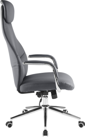Кресло компьютерное EVERPROF Bell экокожа, серый
