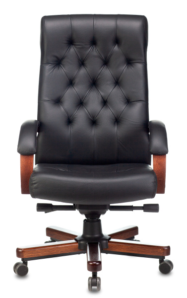 Кресло компьютерное Бюрократ T-9928WALNUT/BLACK, черный Кресло компьютерное Бюрократ T-9928WALNUT/BLACK, черный