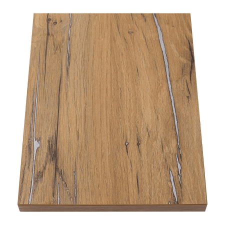 Стул ALLERD RION, металл, ЛДСП, белый муар, Дуб Нокс