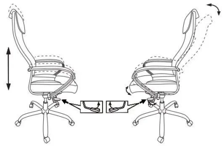 Кресло компьютерное Бюрократ CH-609SL, черный