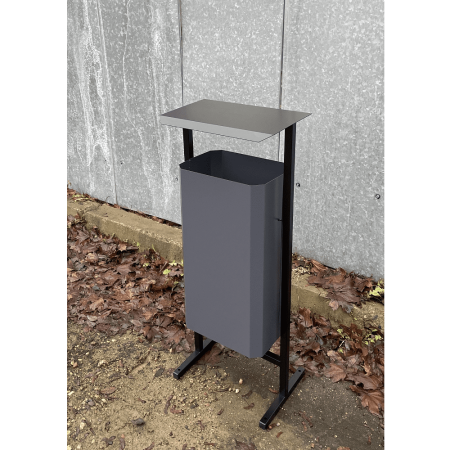 Урна уличная для мусора СТАНДАРТ, 50 л, металл, серый