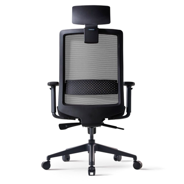 Кресло компьютерное Bestuhl S30, рама черная, черный/серый