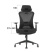 Кресло компьютерное EVOLUTION OFFICE COMFORT, ткань, сетка, пластик, черный