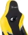Кресло игровое Бюрократ Knight Thunder 5X, экокожа, черный, желтый