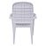 Кресло садовое "Прованс", пластик, белый