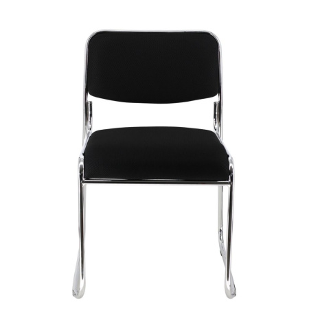 Стул для посетителей EVERPROF "Fix", ткань, металл, черный Стул для посетителей EVERPROF "Fix", ткань, металл, черный