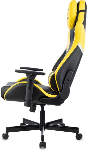 Кресло игровое Бюрократ Knight Thunder 5X, экокожа, черный, желтый Кресло игровое Бюрократ Knight Thunder 5X, экокожа, черный, желтый