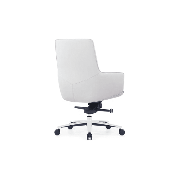 Кресло для руководителя SitZone CH-500B, кожа, алюминий, белый, -30%