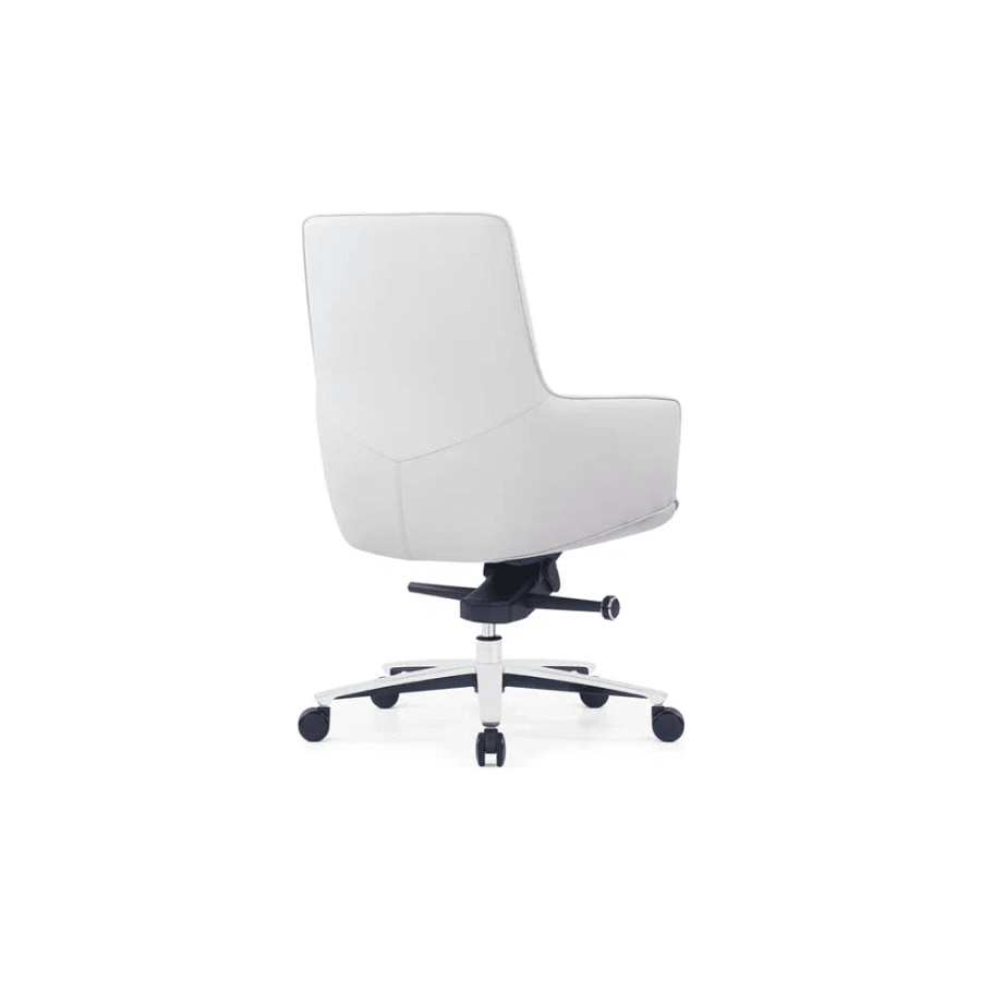Кресло для руководителя SitZone CH-500B, кожа, алюминий, белый, -30%