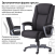 Кресло компьютерное BRABIX Premium Solid HD-005, ткань, пластик, черный