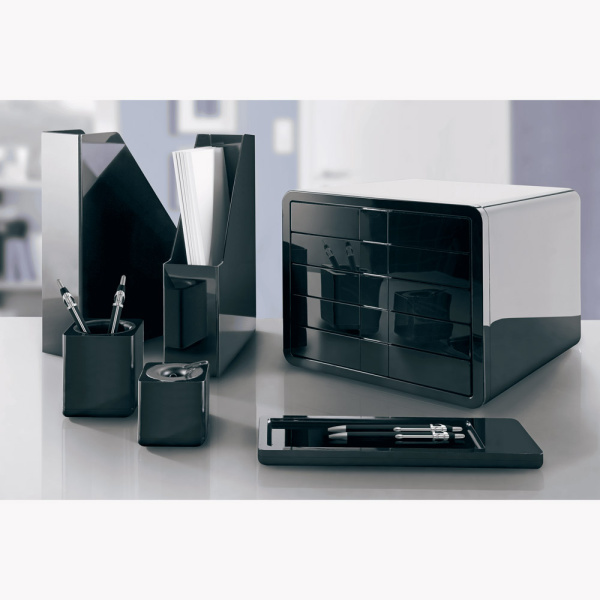 Блок из 5-и лотков закрытый Han iBox, черный