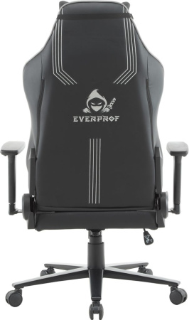 Кресло игровое EVERPROF Rapid, экокожа, черный, серый, крестов. металл Кресло игровое EVERPROF Rapid, экокожа, черный, серый, крестов. металл