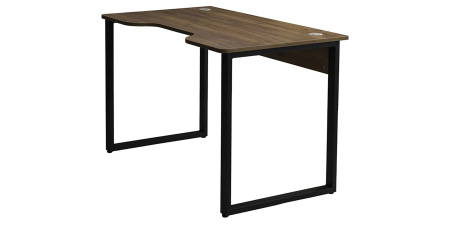 Стол компьютерный геймерский Лофт Гонконг, черный, табачный крафт Стол компьютерный геймерский Лофт Гонконг, черный, табачный крафт