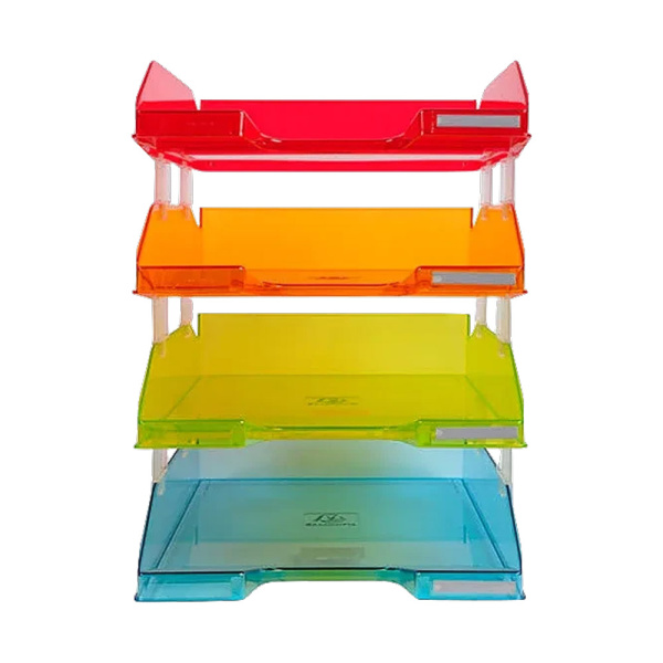 Модуль горизонтальный Exacompta Combo Linicolor, 4 лотка, ассорти